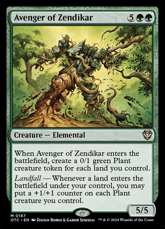 Avenger of Zendikar card front