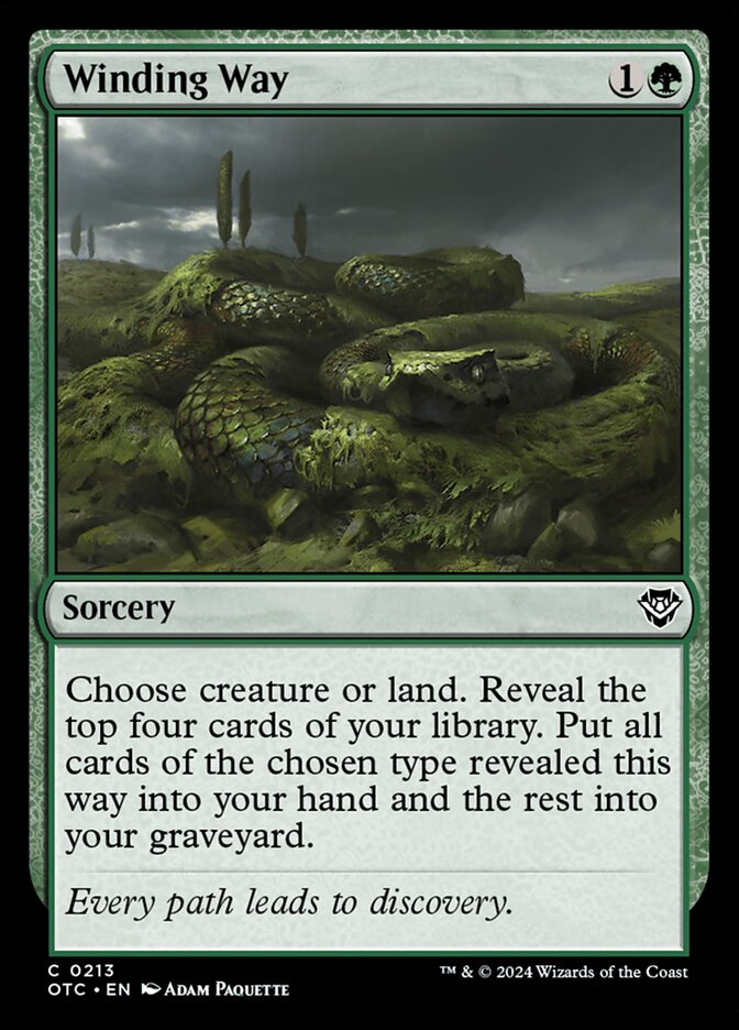 Winding Way card front