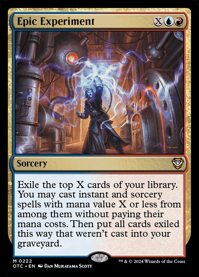 Epic Experiment card front