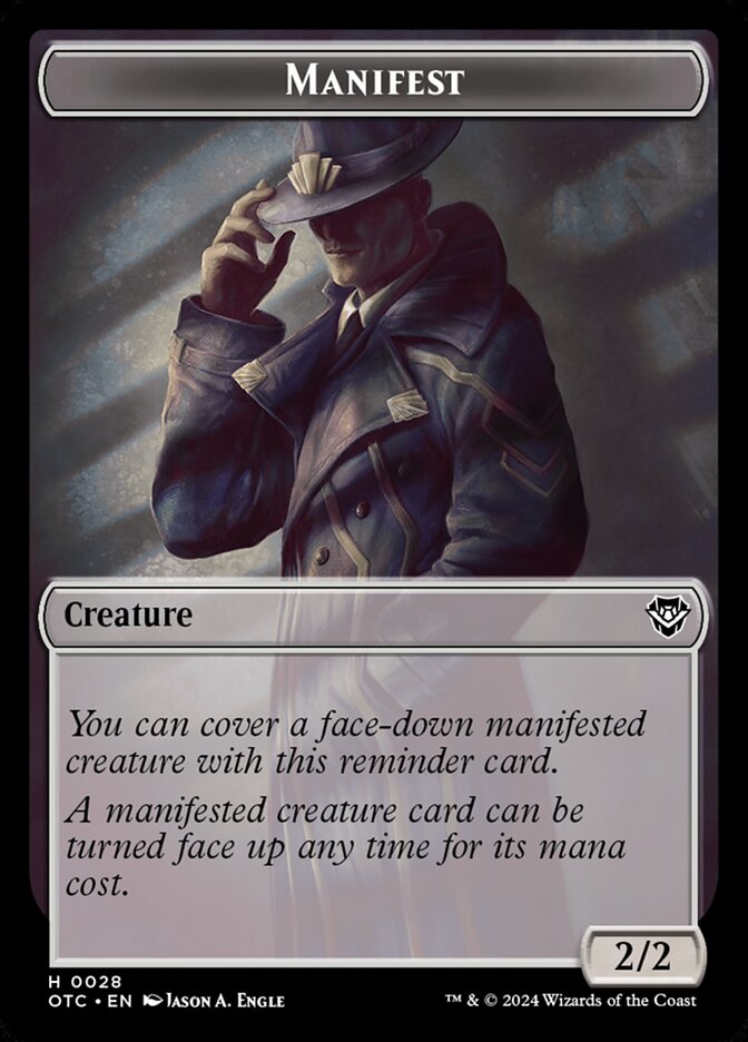 Manifest card front
