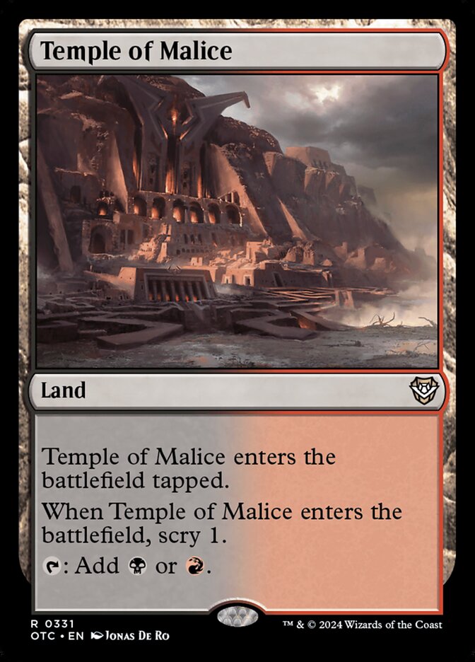 Temple of Malice card front