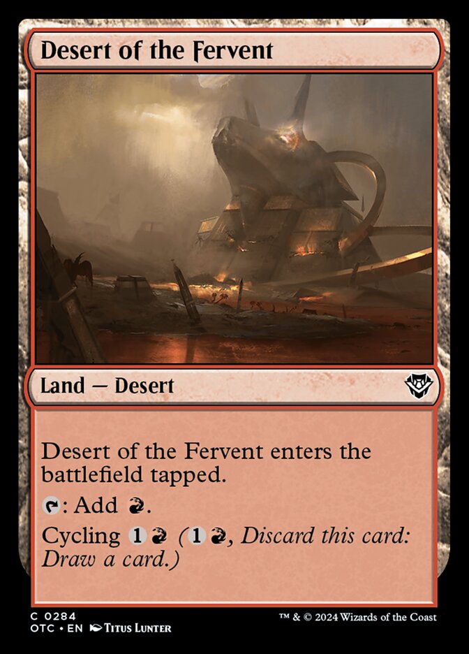 Desert of the Fervent card front