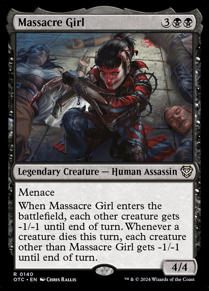 Massacre Girl card front