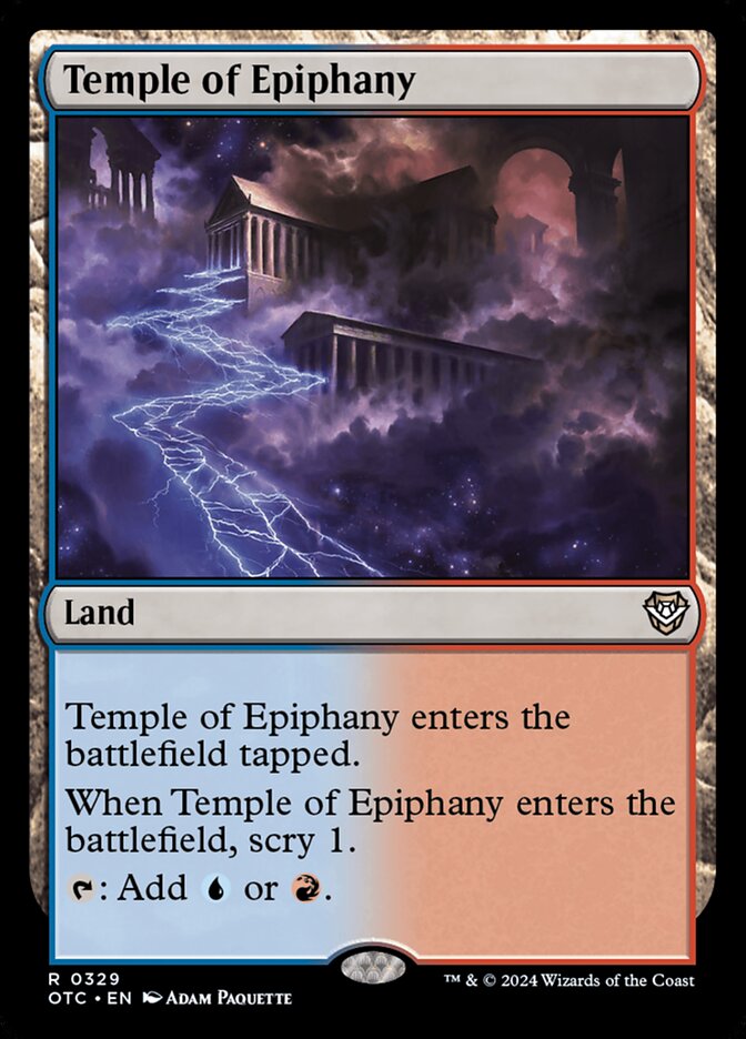 Temple of Epiphany card front