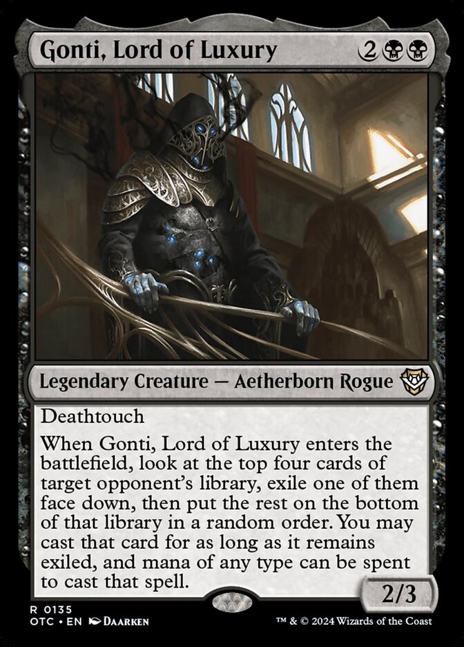 Gonti, Lord of Luxury card front