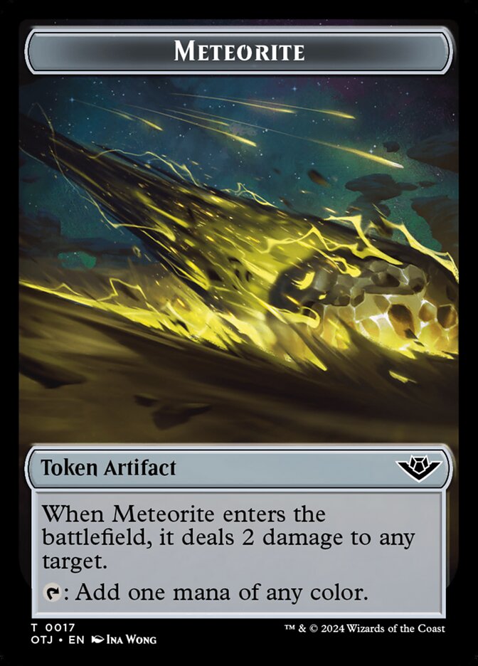 Meteorite card front
