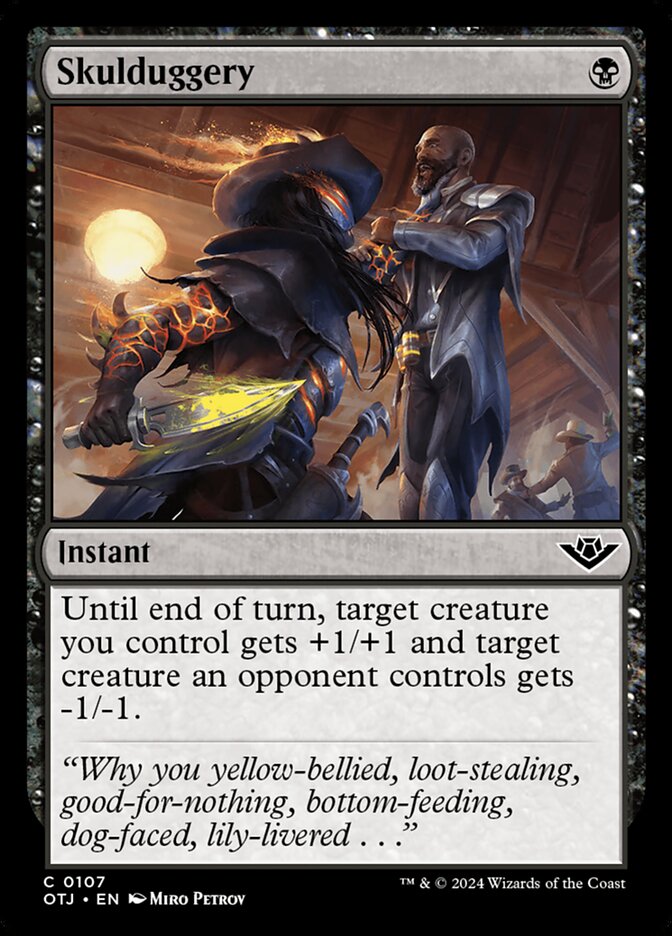 Skulduggery card front
