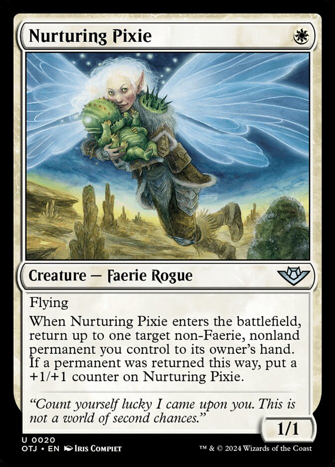 Nurturing Pixie card front