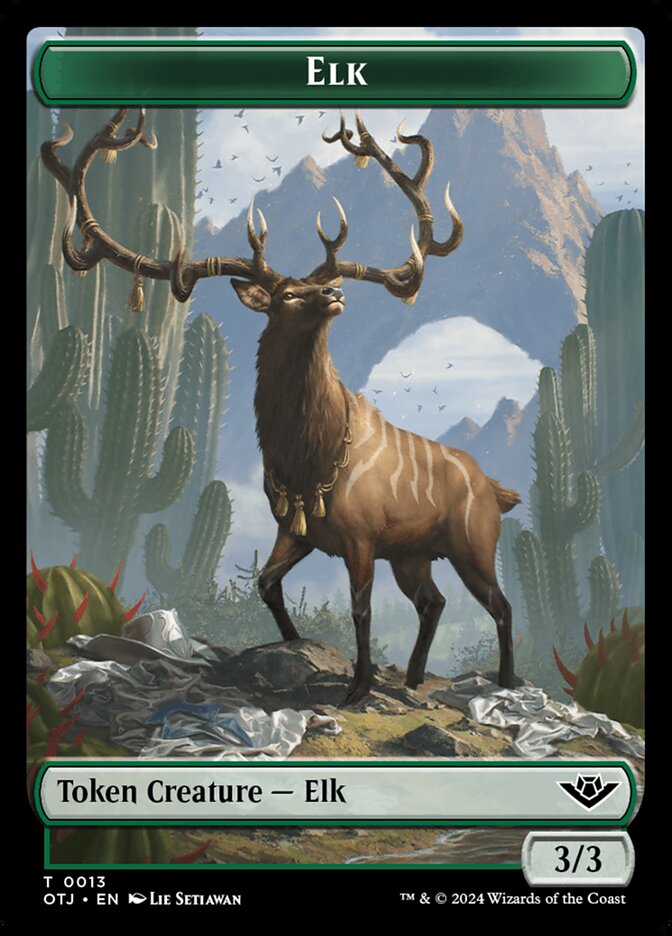 Elk card front