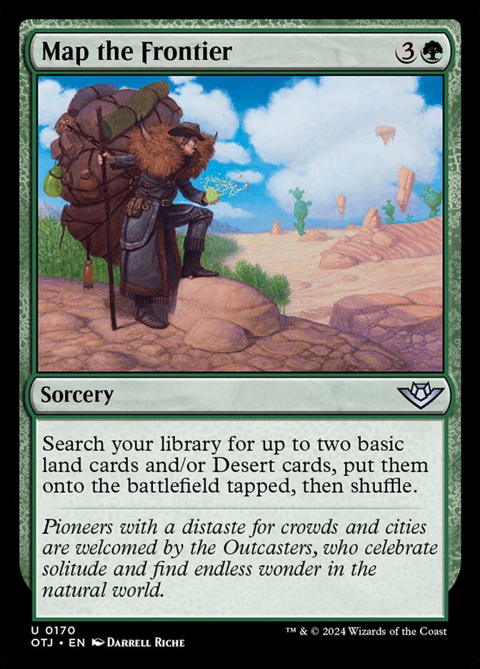 Map the Frontier card front