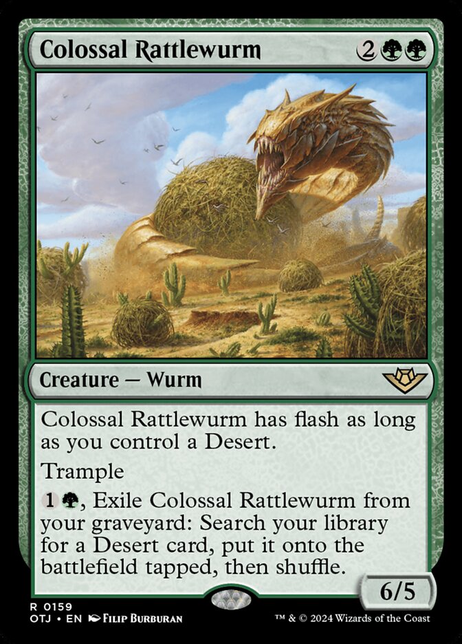 Colossal Rattlewurm card front