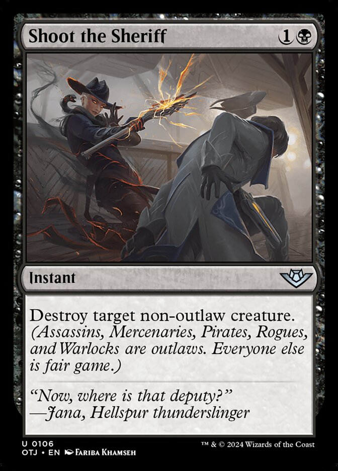Shoot the Sheriff card front