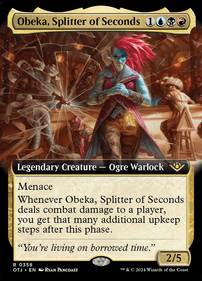 Obeka, Splitter of Seconds card front