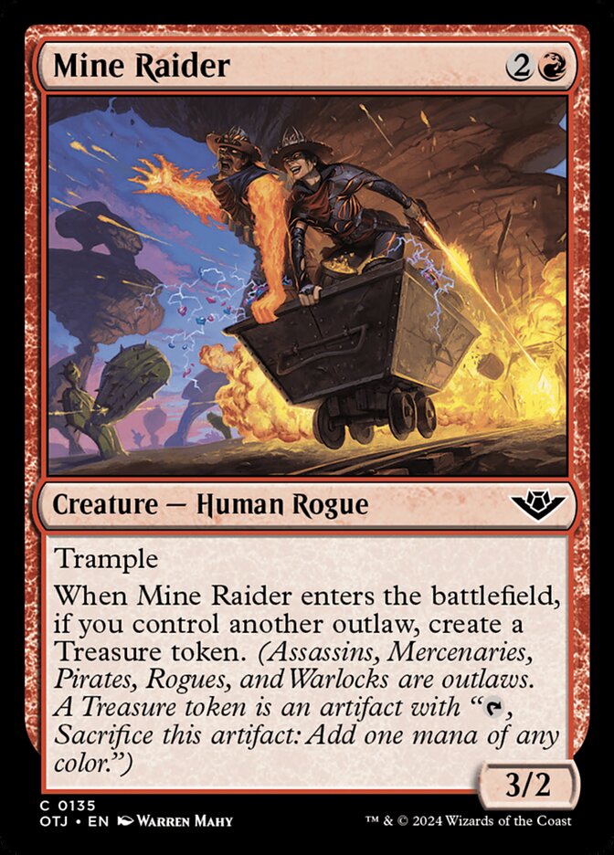 Mine Raider card front
