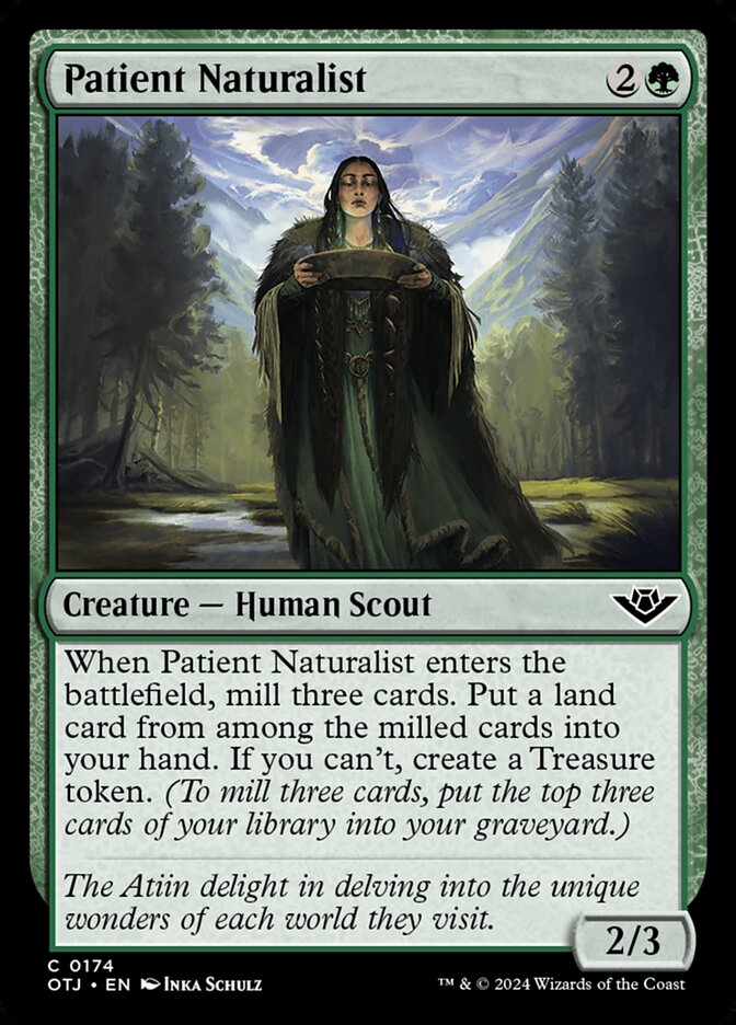 Patient Naturalist card front