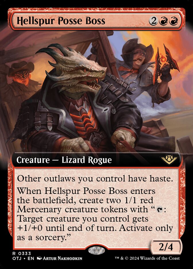 Hellspur Posse Boss card front
