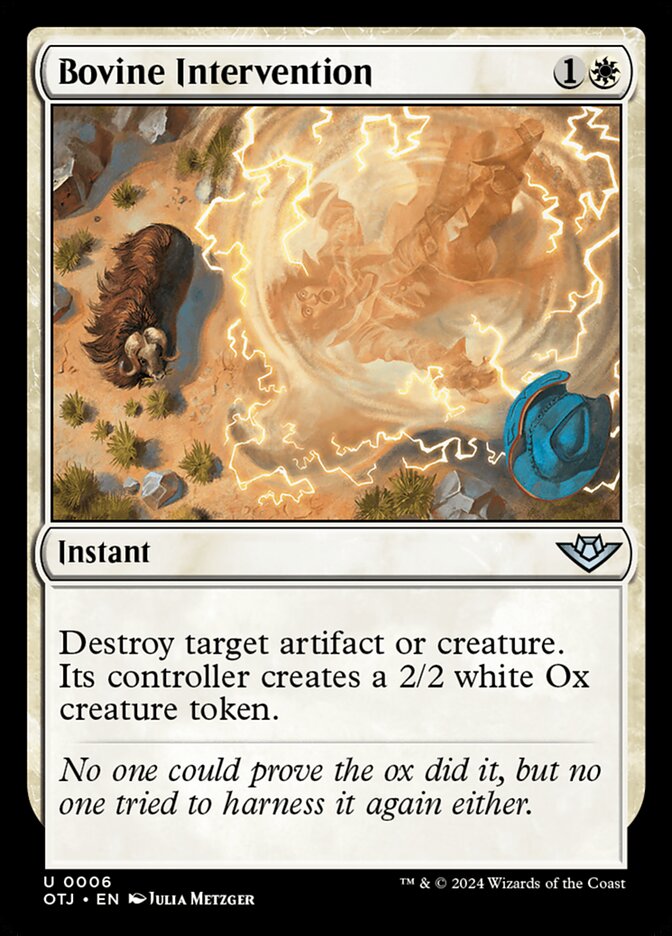 Bovine Intervention card front