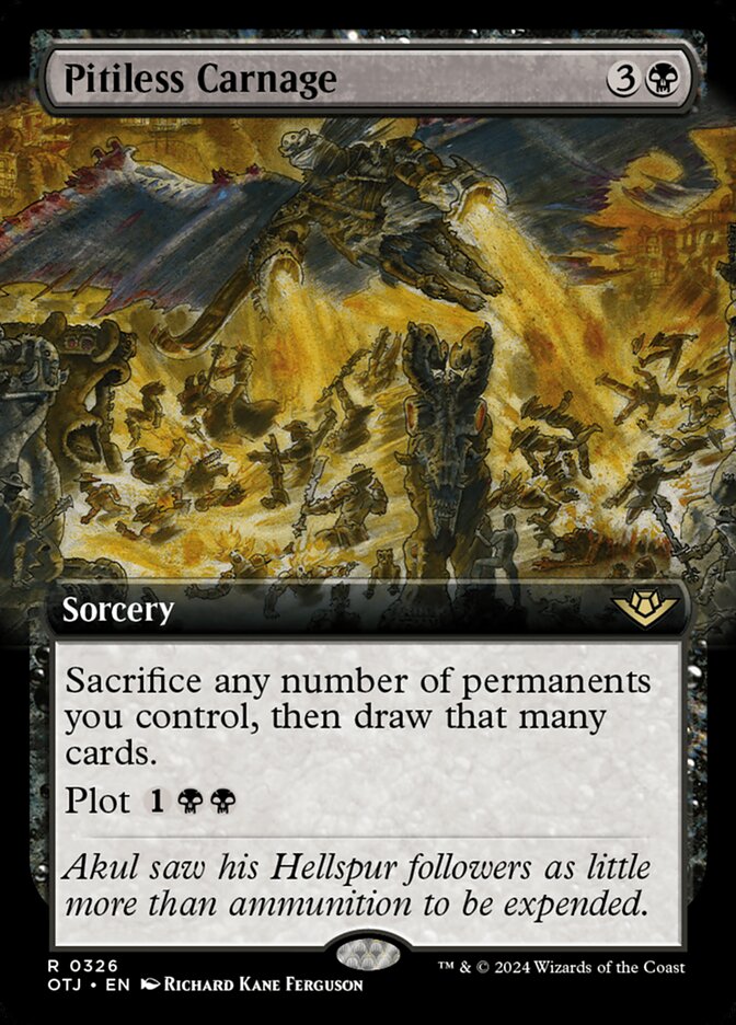 Pitiless Carnage card front