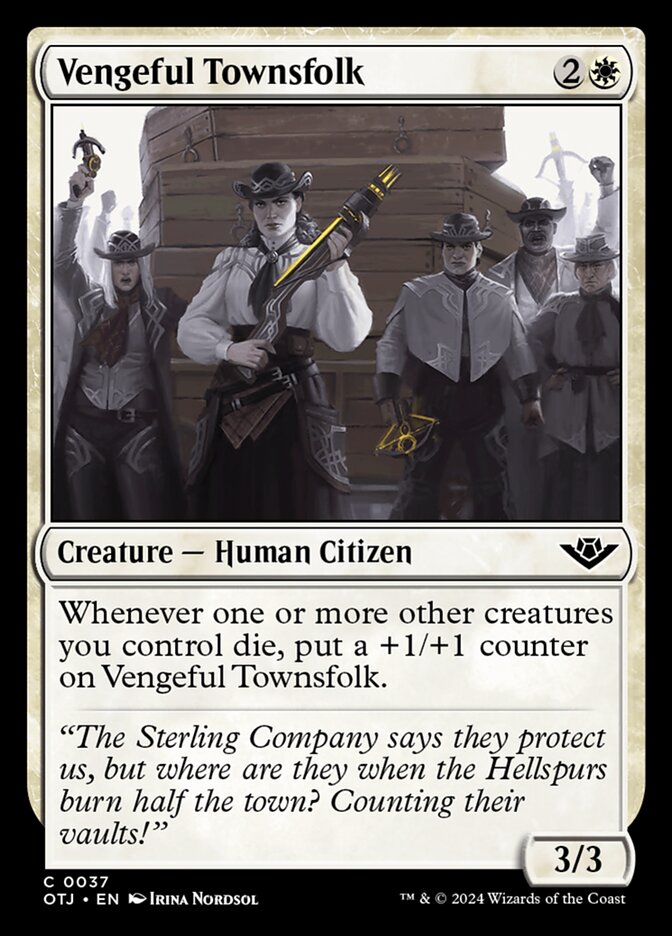 Vengeful Townsfolk card front