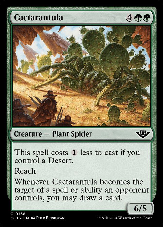 Cactarantula card front