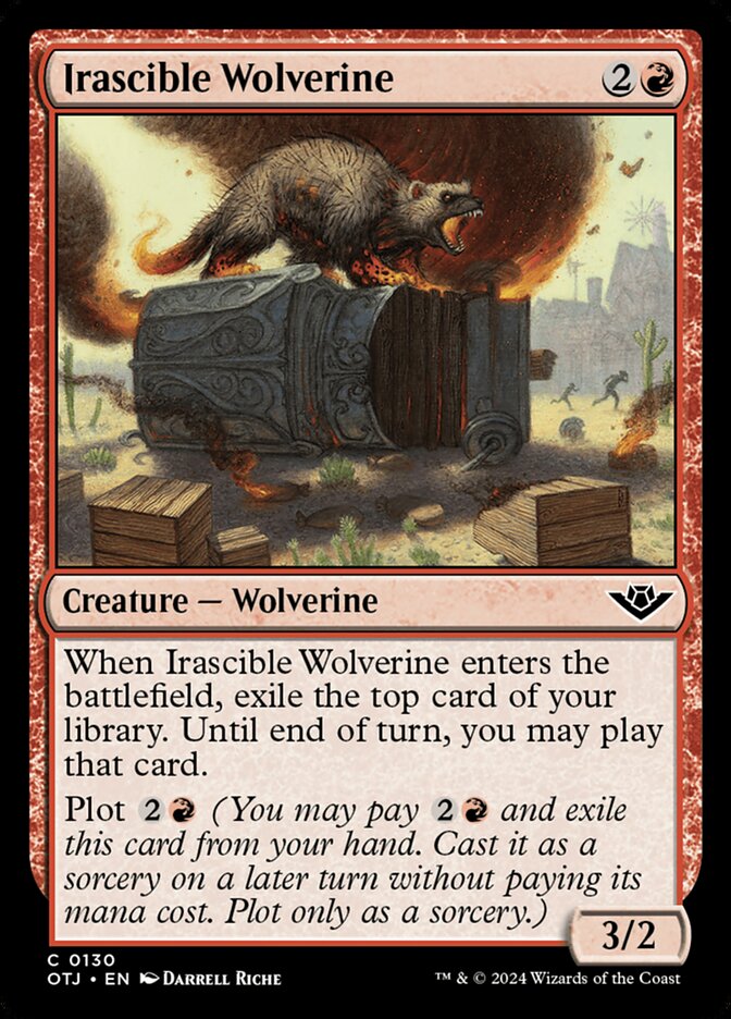 Irascible Wolverine card front