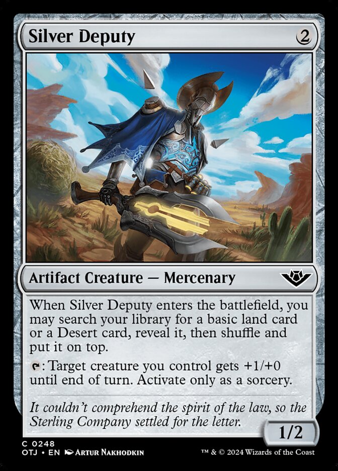 Silver Deputy card front