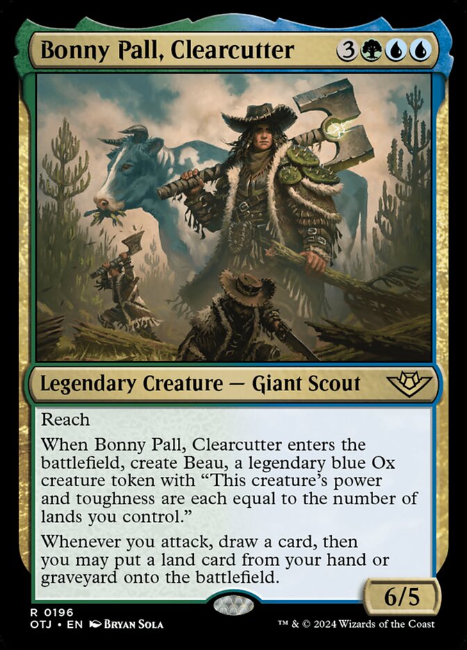 Bonny Pall, Clearcutter card front