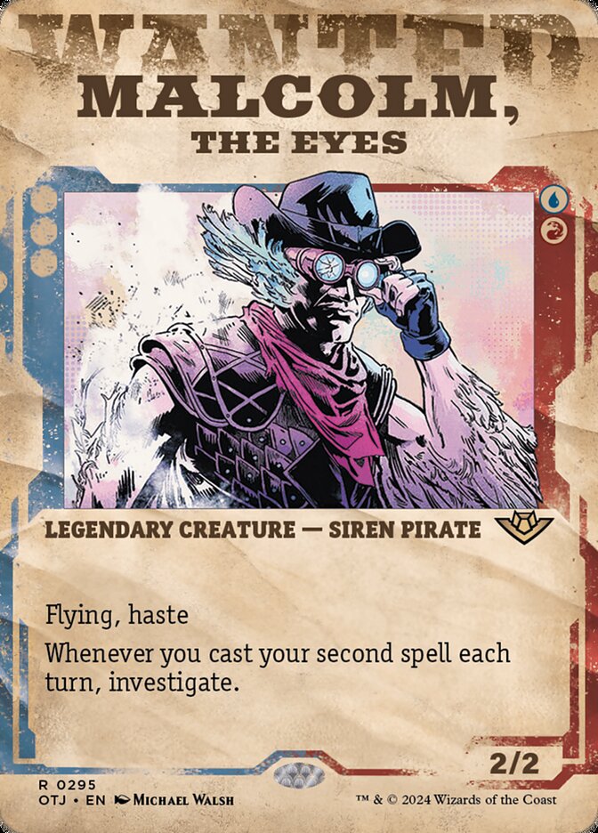Malcolm, the Eyes card front