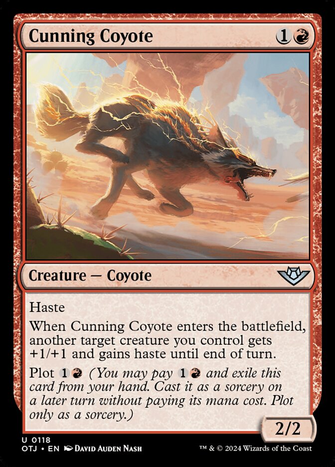 Cunning Coyote card front