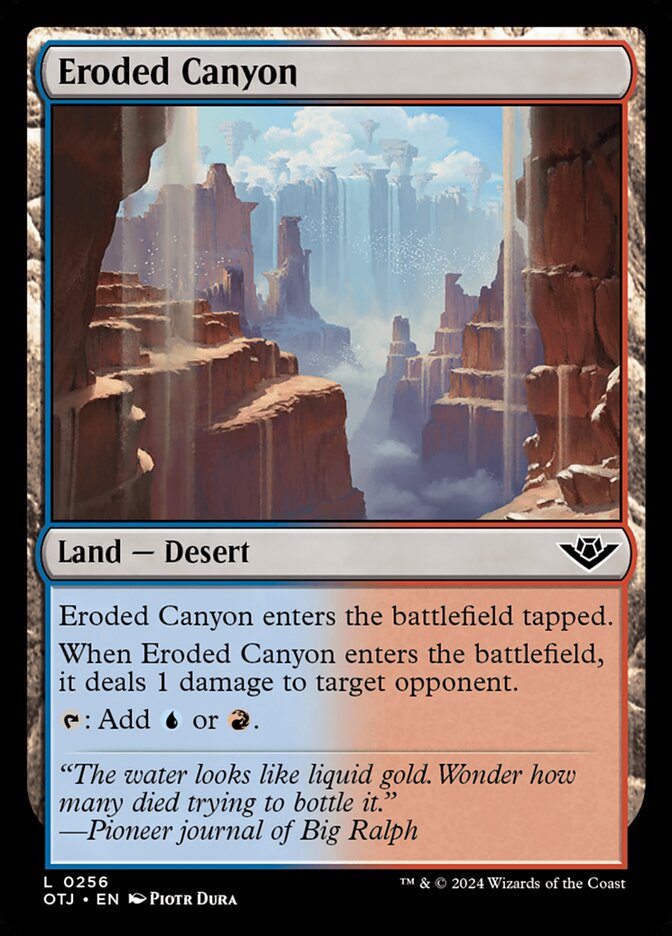 Eroded Canyon card front