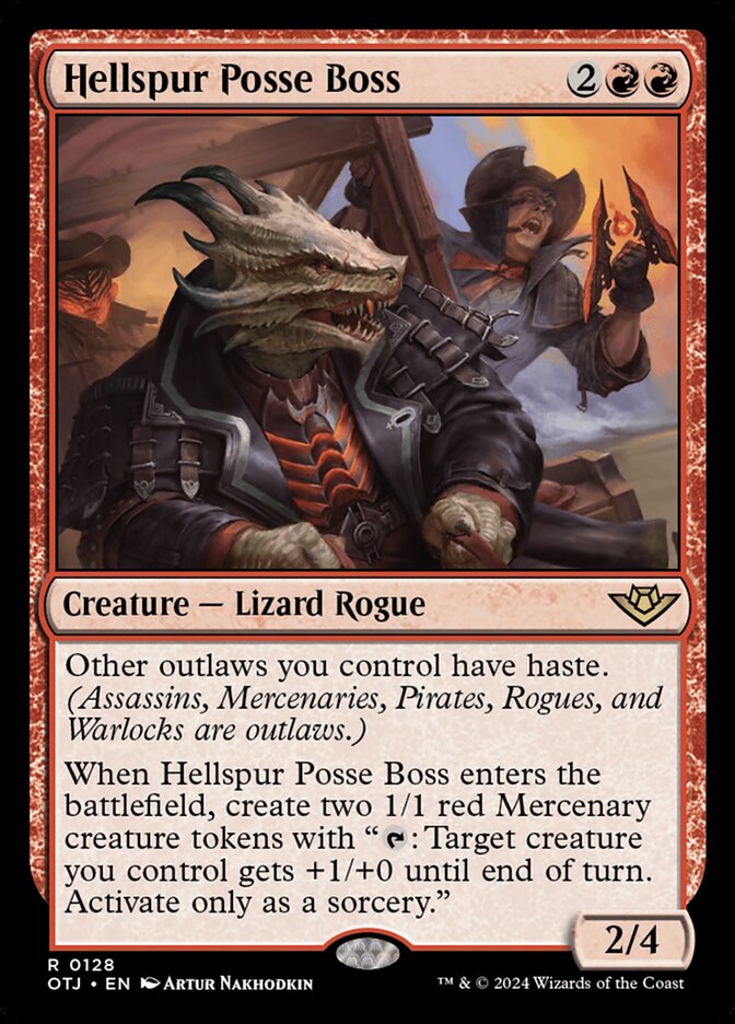 Hellspur Posse Boss card front