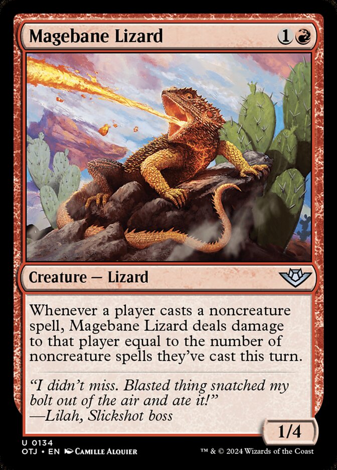 Magebane Lizard card front
