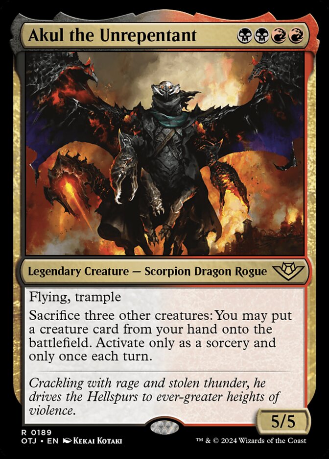 Akul the Unrepentant card front
