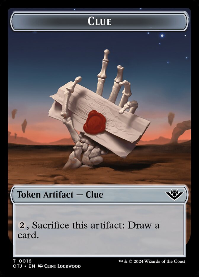 Clue card front