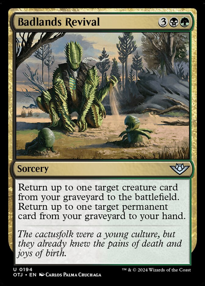 Badlands Revival card front