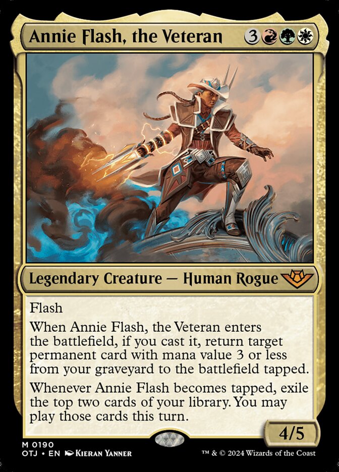 Annie Flash, the Veteran card front