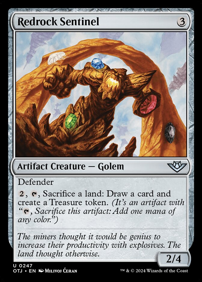 Redrock Sentinel card front