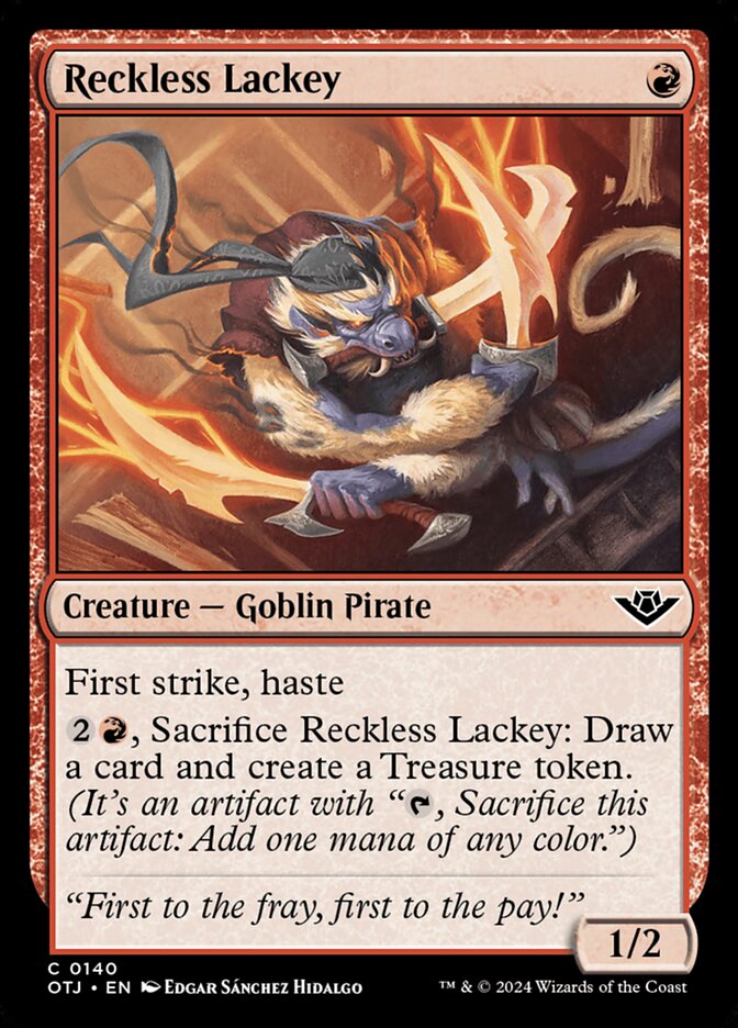 Reckless Lackey card front