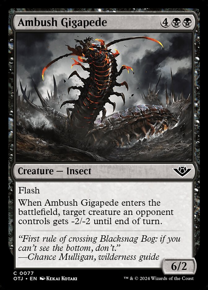 Ambush Gigapede card front