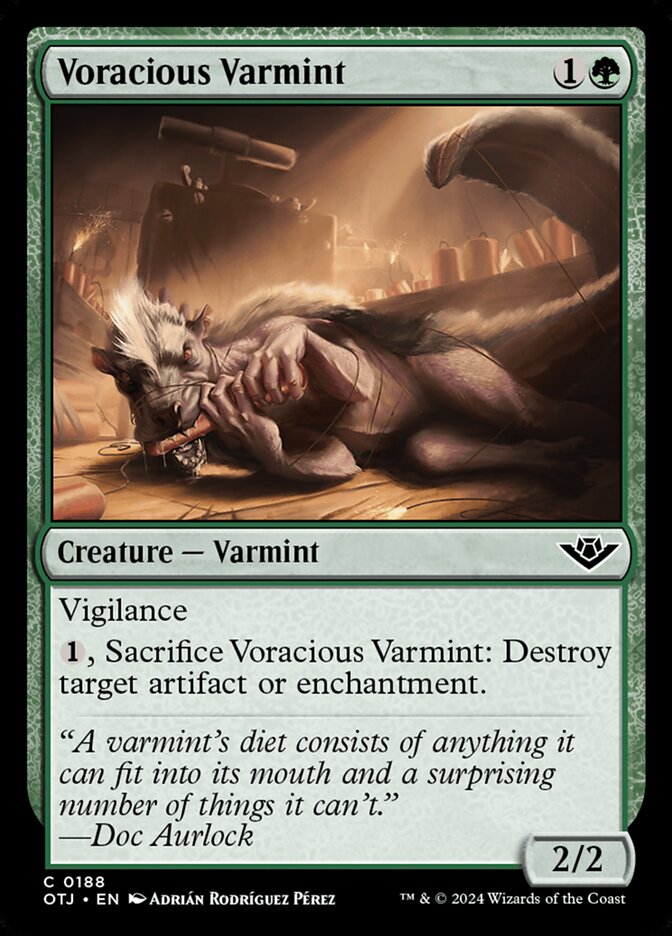 Voracious Varmint card front