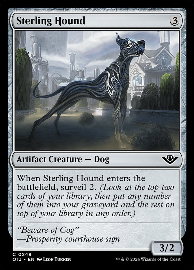 Sterling Hound card front