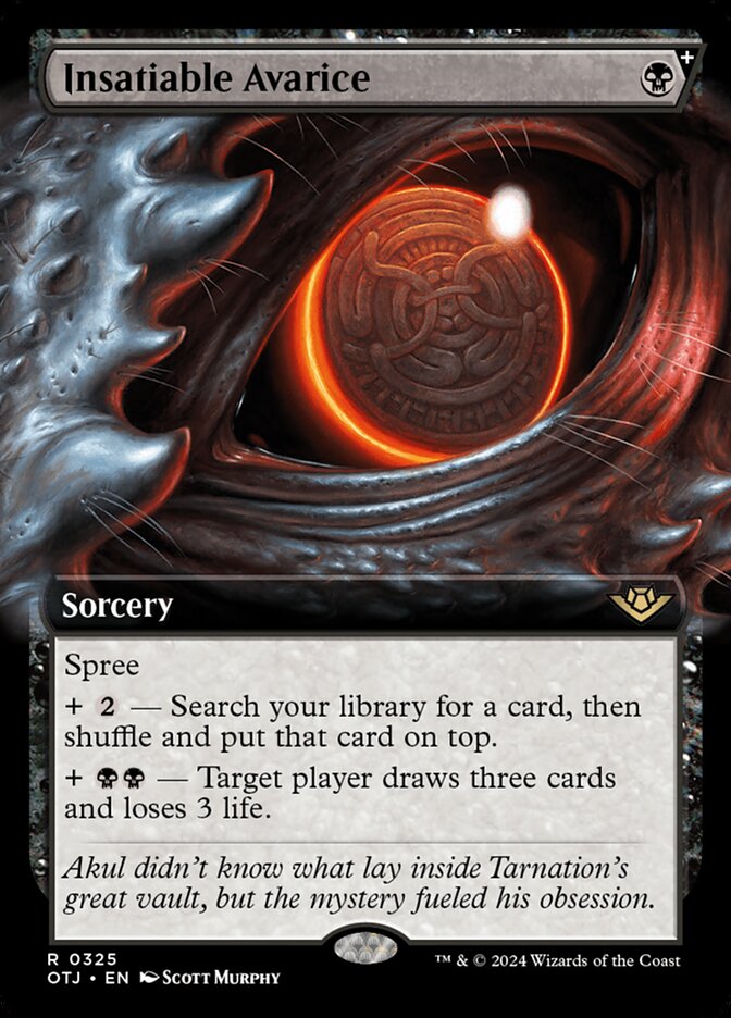 Insatiable Avarice card front