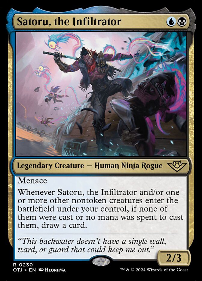 Satoru, the Infiltrator card front