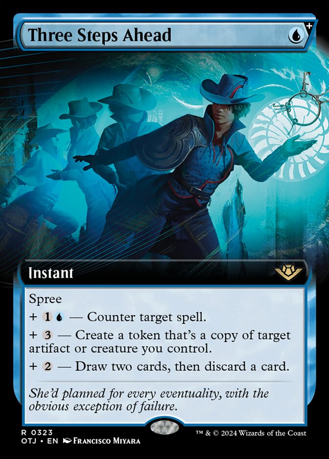 Three Steps Ahead card front