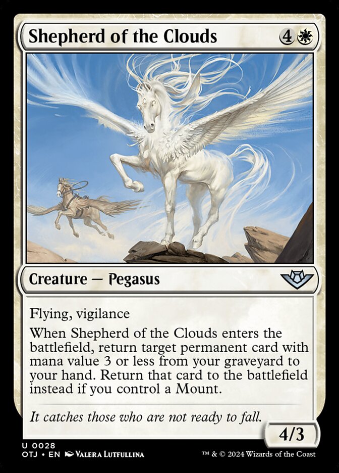 Shepherd of the Clouds card front
