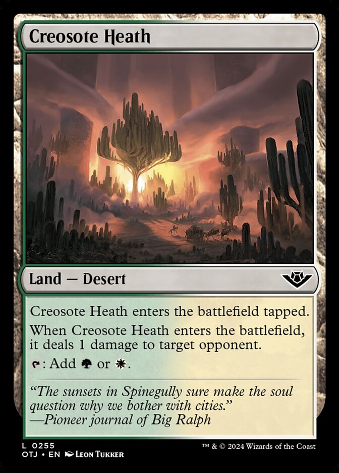 Creosote Heath card front