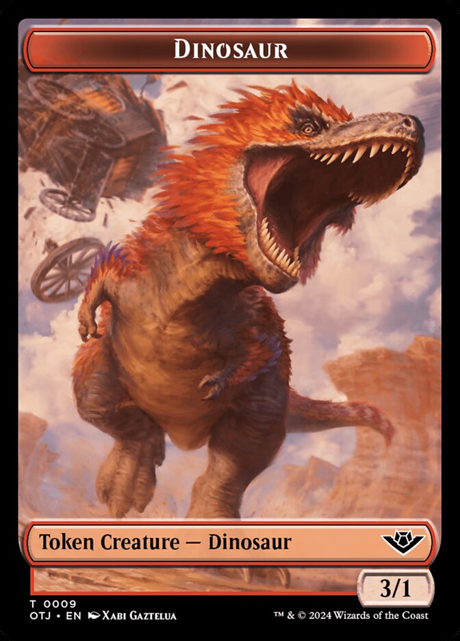 Dinosaur card front
