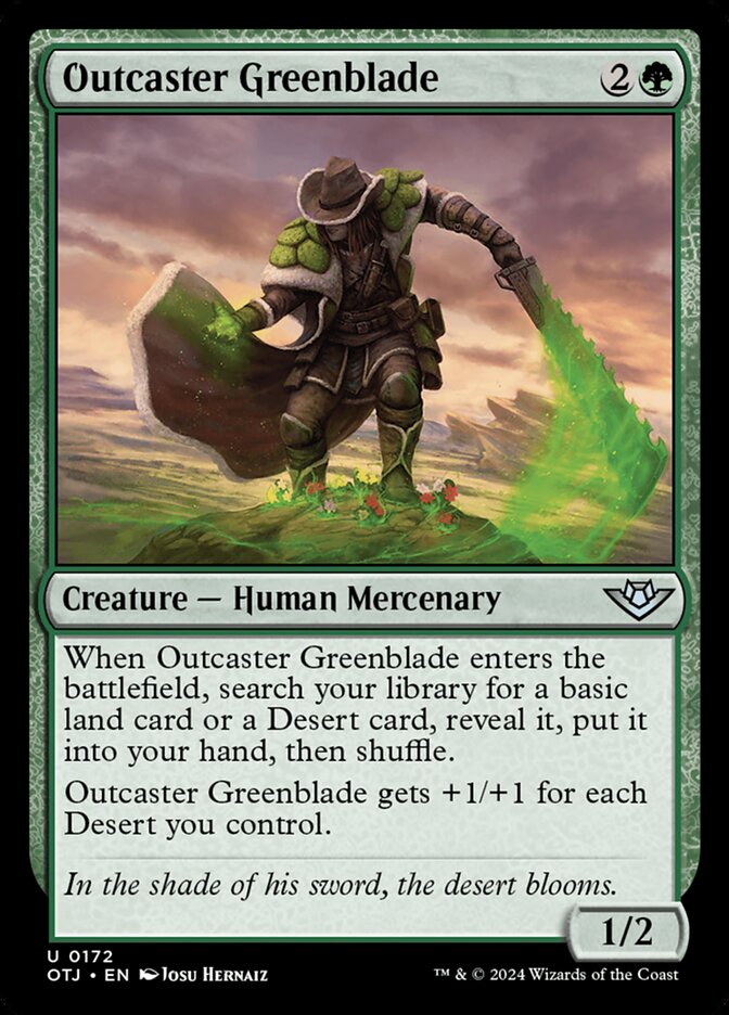 Outcaster Greenblade card front