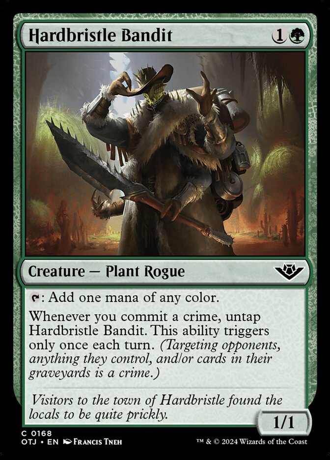 Hardbristle Bandit card front