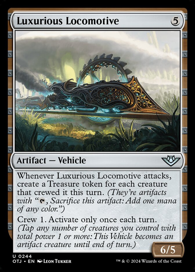 Luxurious Locomotive card front